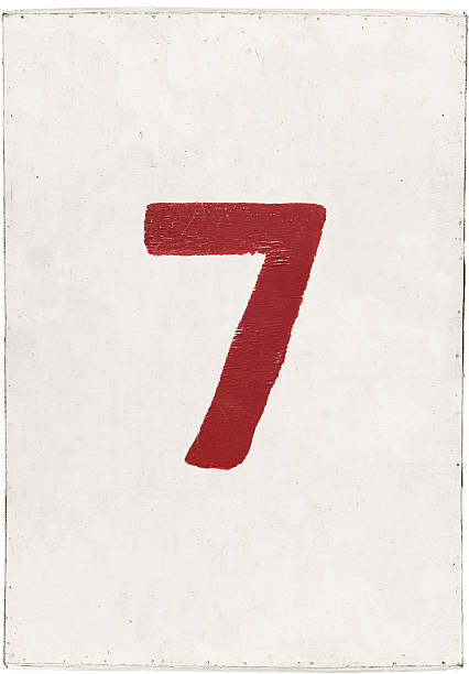 istock number seven on white plywood board 513826429