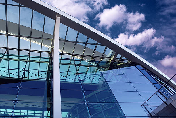 istock Business buildings architecture on  sky background 513828459