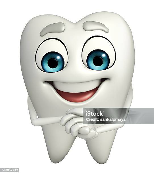Teeth Character Is Happy Stock Photo - Download Image Now - Biology, Care, Cartoon