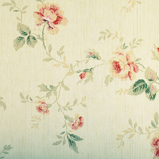 istock Vintage victorian wallpaper with floral pattern 513853505