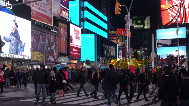 New York Times Square At Night