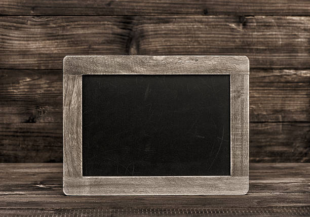 istock Chalkboard on wooden texture. Vintage background 513873906