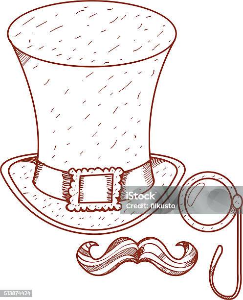 vidnesbyrd lavendel mus Green Hat Red Mustache And A Monocle St Patricks Day Stock Illustration -  Download Image Now - iStock