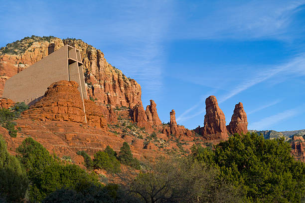 Church built into the sandstone geology in Sedona Arizona
