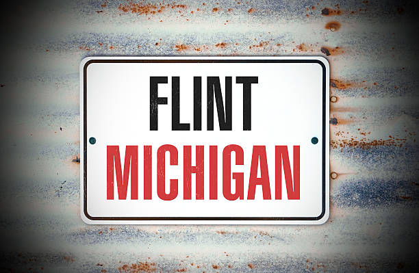 Flint Michigan A sign that says "Flint Michigan." flint michigan stock pictures, royalty-free photos & images