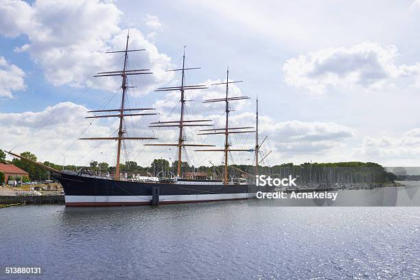 Barque Passat At The Harbor Of Lubecktravemunde Stock Photo - Download Image Now - Travemuende, Lübeck, Anchored