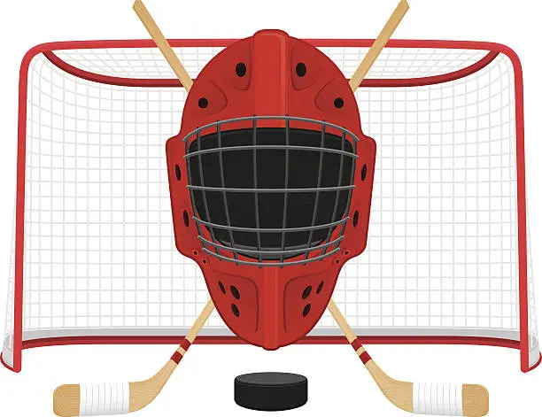 Vector illustration of Hockey Mask