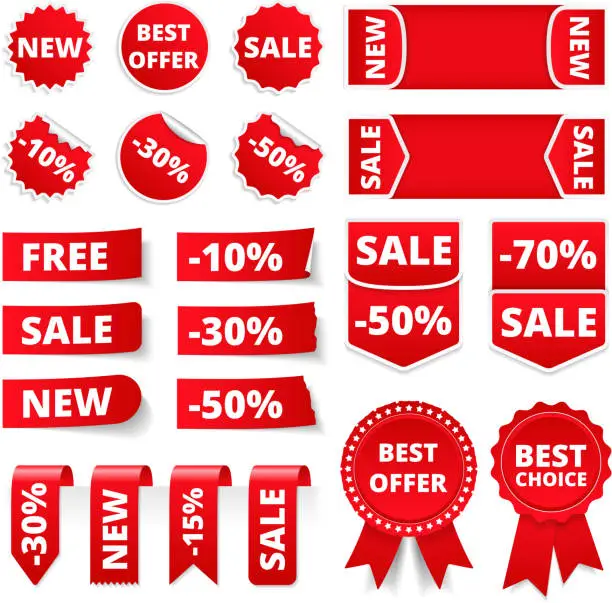 Vector illustration of Sale Banners