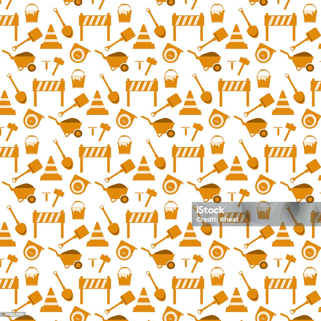 Seamless Pattern Working Tools Background Stock Illustration - Download ...