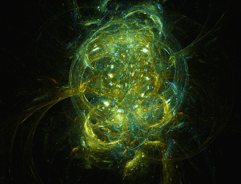 Crab nebula- the abstract illustration