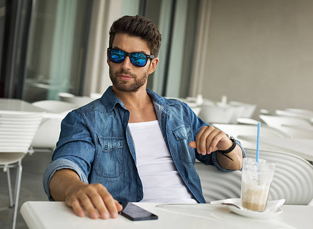 Young handsome man in sunglasses