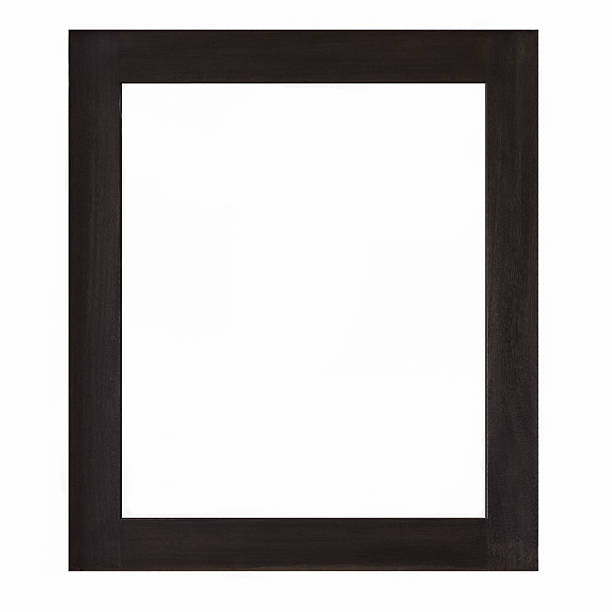 istock Black wooden picture isolated on white background 513884312