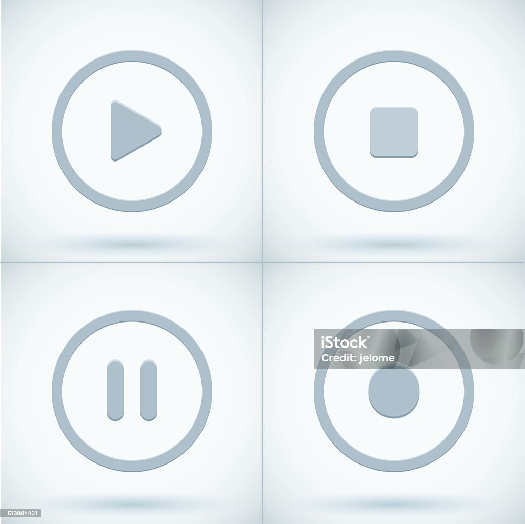 Control Button Figure Control Buttons Stock Illustration - Download Image Now - Arrow Symbol ...