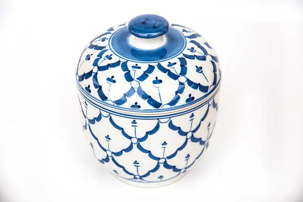 china ware porcelain on white background