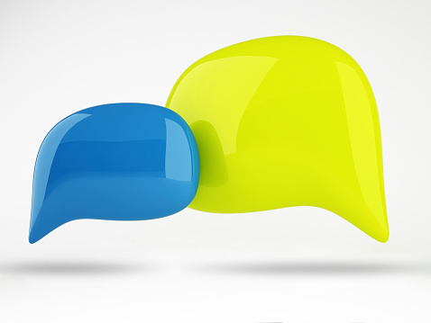 3D of Color Speech Bubbles Design