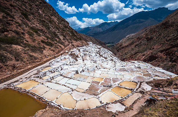 istock Salinas de Maras, man-made salt mines near Cusco, Peru 513887146
