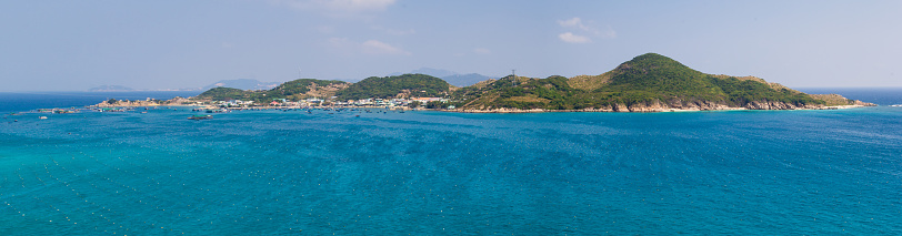 Beautiful seascape about sea of Binh Hung island, Vietnam