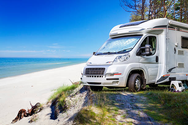istock Vacation with motor home at the seaside 513889968