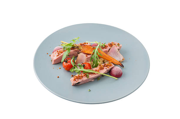 istock Roasted duck breast in modern style 513893070