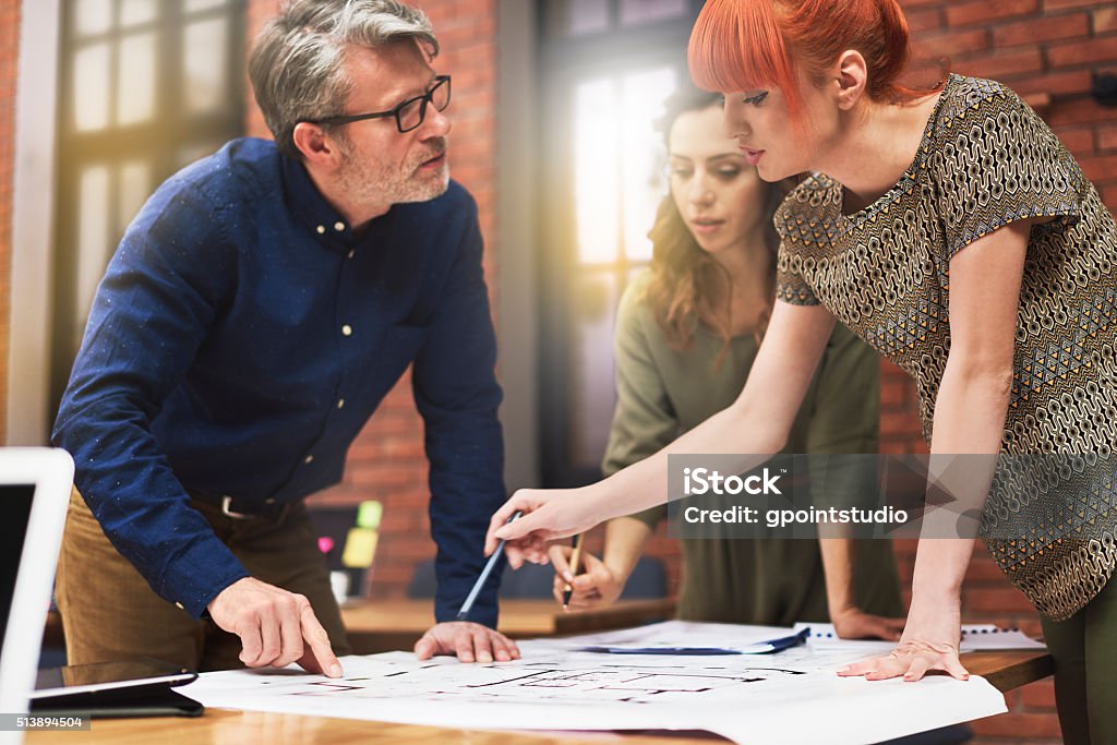 Working with young and creative people Business Meeting Stock Photo