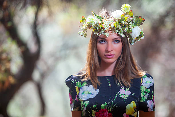 istock Woman and olive forest 513895134