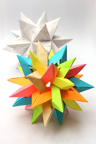 istock Colorful Modular origami star 513902537