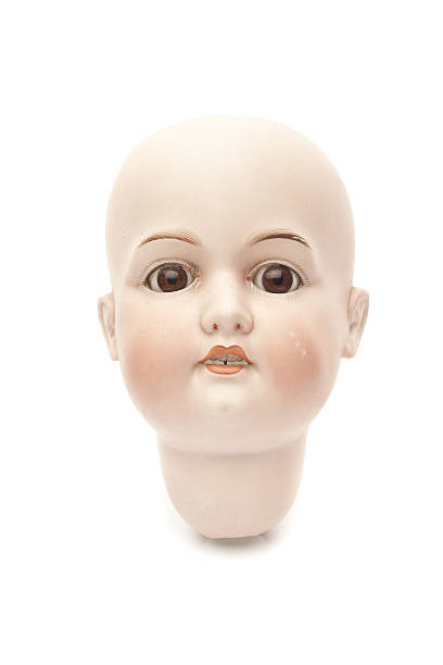 istock Head of porcelain doll 513902613