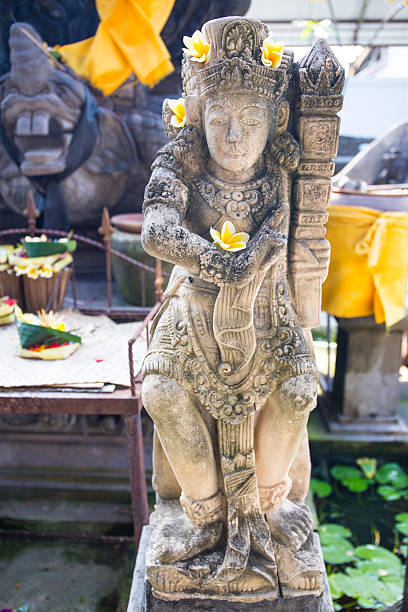 Place of worhip: Statue into a Hindu Temple in Jimbaran, Bali, Indonesia.