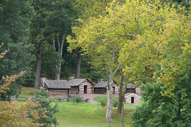 istock Log Cabin Village 513905479