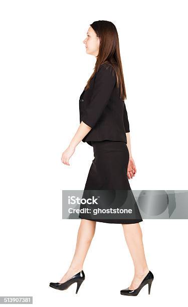 Walking Business Woman Back View Stock Photo - Download Image Now - Activity, Adult, Adults Only