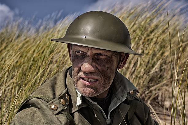 istock close-up of a soldier on a beach,historical reenactment 513907821