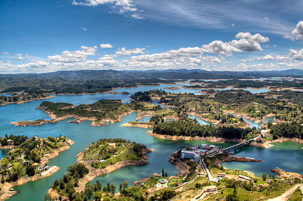 Guatape 370+ The Rock Of Guatape Stock Photos, Pictures & Royalty-Free Images ...