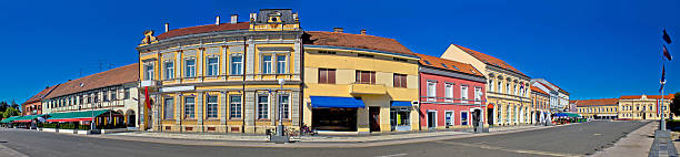 istock Town of Koprivnica main square panorama 513920007