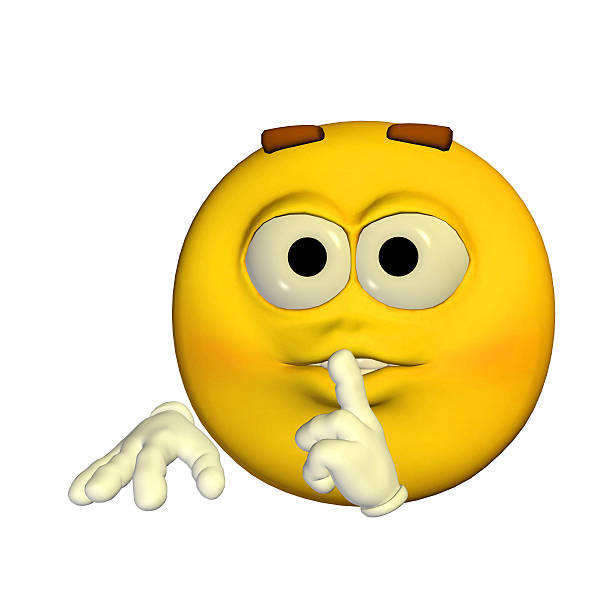 istock Illustration of a secretive yellow smiley 513921045