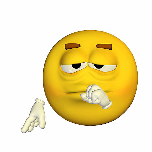 istock Illustration of a tired yellow smiley 513921385