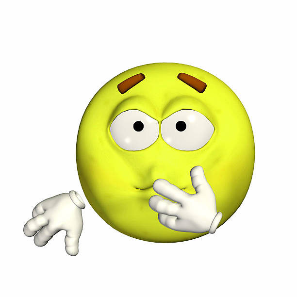 Illustration of a sick yellow smiley isolated on a white background