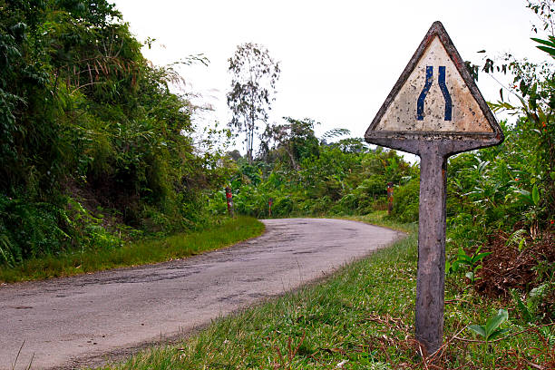istock concrete street sign in Madagascar 513921427