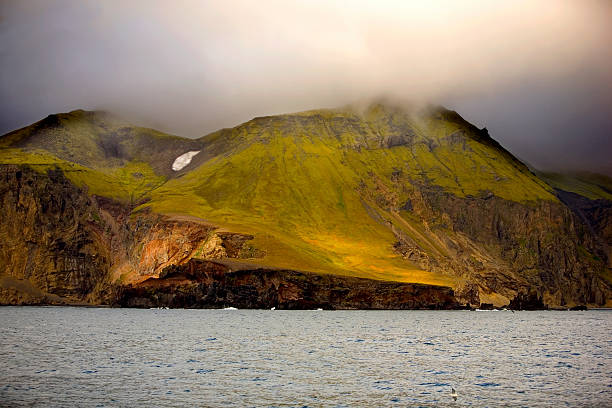 Volcano island in the Norwegian sea, Jan Mayen.