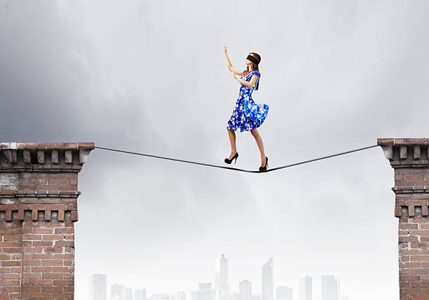 istock Woman in blindfold 513922181