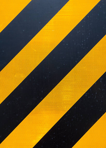 istock yellow-black stripe ,traffic sign 513923077