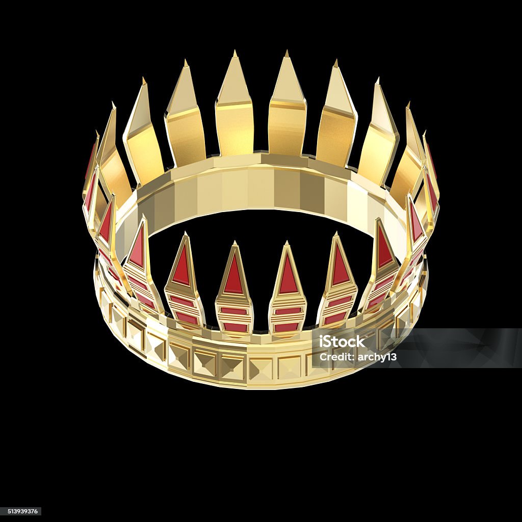 Sharp Crown Sharp Spike Metal Crown Render Isolated Stock Photo - Download Image ...
