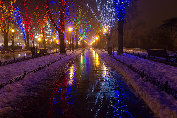 istock Odessa in the fog. Christmas. 513939998