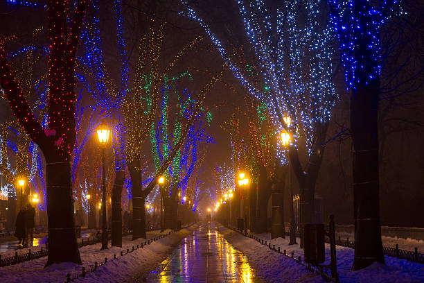 istock Odessa in the fog. Christmas. 513940078
