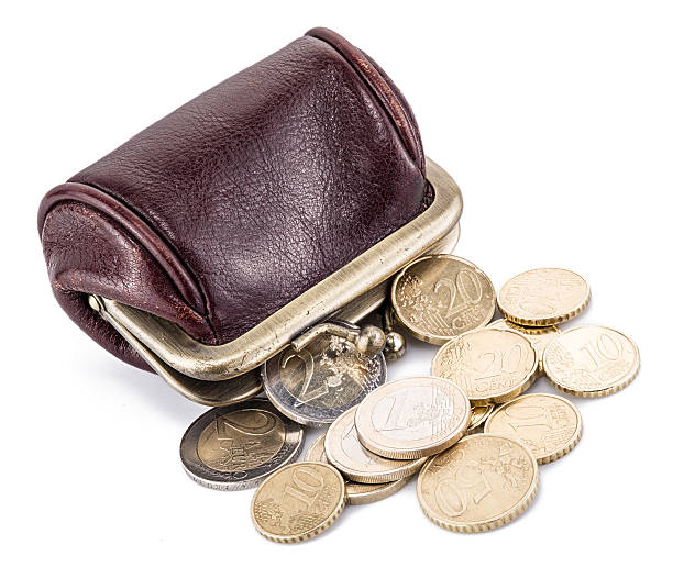 istock Small leather purse for coins. 513944078