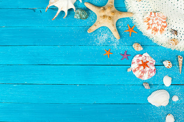 istock beach accessories on wooden board 513946350