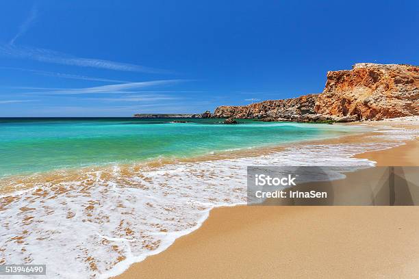 Atlantic Ocean Sagres Algarve Australia Stock Photo - Download Image Now - Beach, Portugal, Algarve
