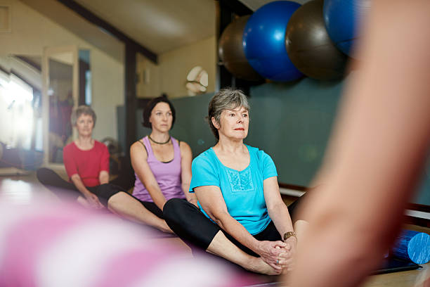 istock Collectively calm in their pilates class 513949494