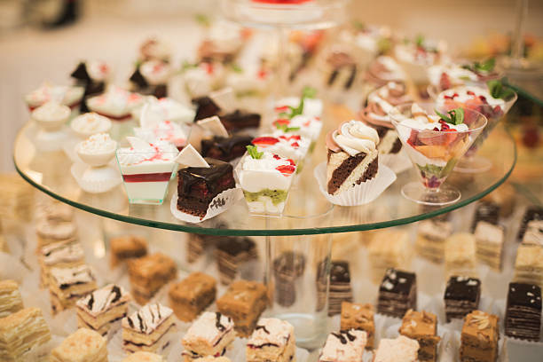 istock Different delicious desserts and cakes on the buffet table 513950796