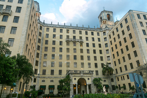 havana, Сuba - January 25, 2016: historical national hotel is one of the oldest five star hotel at havana cuba