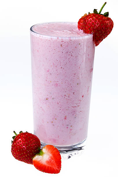 istock Strawberry milkshake with strawberry fruits 513954708